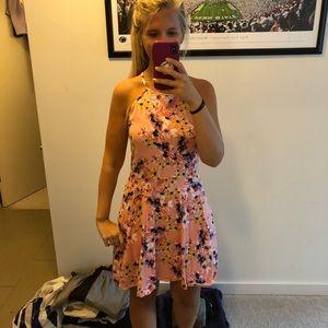Pink floral sundress